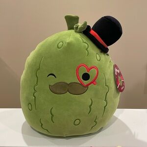 NWT 12” Charles the Pickle with Heart Eye Valentine Squishmallow